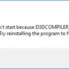 Fix d3dcompiler_43.dll is missing error